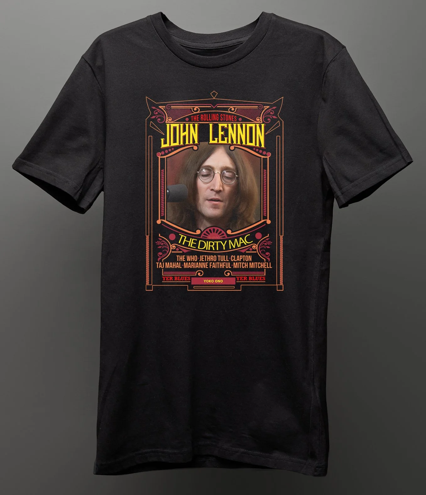 John Lennon The Dirty Mac Yer Blues Tee Shirt ©Shannon — SHANNON